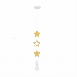 Lampa dziecięca 1xE27 20W STARS KIDS ZłOTY 
