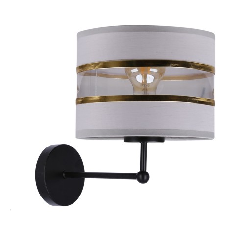 LAMPAMI - lampa ścienna czarna nowoczesna, lampa do salonu, kinkiet nowoczesny