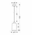 LAMPAMI - lampa do salonu szkic