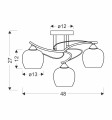 LAMPAMI - lampa do salonu szkic