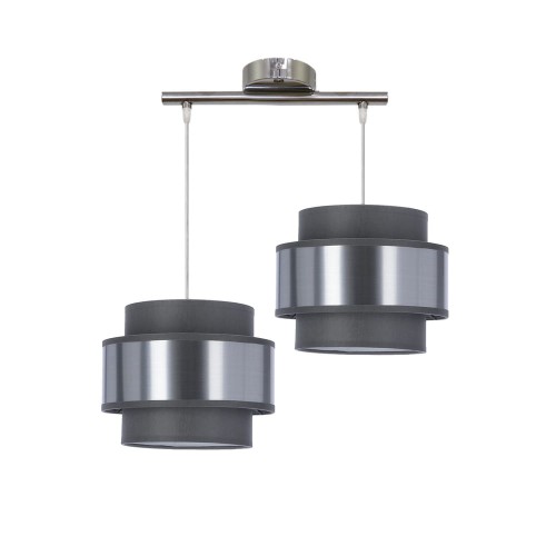 LAMPAMI - lampa srebrna do salonu, lampa do sypialni, nowoczesna lampa do salonu, srebrna lampa