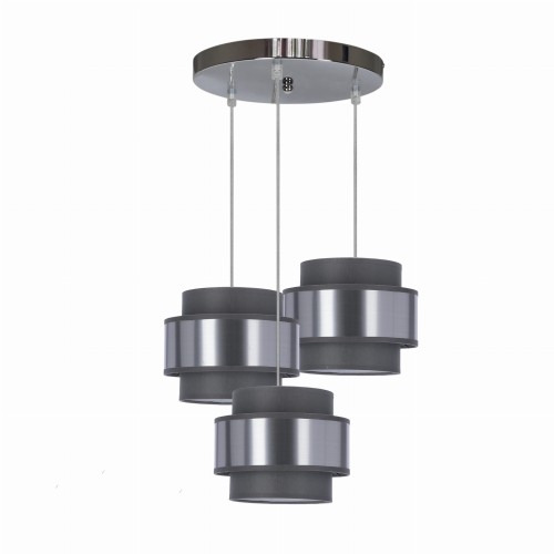 LAMPAMI - lampa srebrna do salonu, lampa do sypialni, nowoczesna lampa do salonu, srebrna lampa