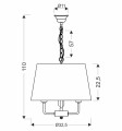 LAMPAMI - lampa sufitowa do salonu szkic