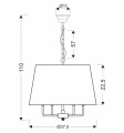 LAMPAMI - lampa sufitowa do salonu szkic