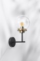 LAMPAMI - lampa ścienna szklane kule, lampa  złota, złota lampa do salonu