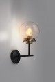 LAMPAMI - lampa ścienna szklane kule, lampa  złota, złota lampa do salonu