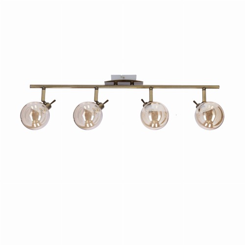 LAMPAMI - złota lampa do salonu, złota lampa sufitowa, lampa na korytarz