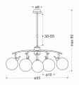 LAMPAMI - złota lampa do salonu szkic
