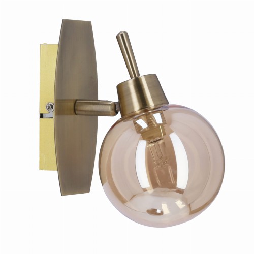 LAMPAMI - złota lampa do salonu, złota lampa ścienna, lampa na korytarz