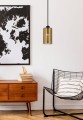 LAMPAMI - złota lampa wisząca do salonu, lampa wisząca nad stół, żyrandol do salonu, żyrandol nowoczesny