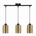 LAMPAMI - złota lampa wisząca do salonu, lampa wisząca nad stół, żyrandol do salonu, żyrandol nowoczesny