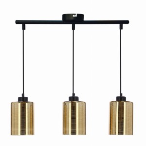 Potrójna lampa wisząca złota 125 cm 3XE27 60W COX