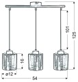 LAMPAMI - złota lampa wisząca do salonu szkic
