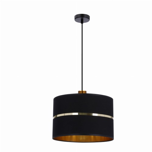 LAMPAMI - czarna lampa wisząca do salonu, lampa wisząca nad stół, żyrandol do salonu, żyrandol nowoczesny