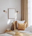 LAMPAMI - lampa ścienna złota, lampa przedpokój, złota lampa do salonu