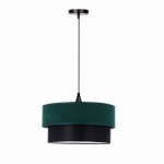 Lampa wisząca butelkowa zieleń ze złotym 1xE27 60W SOLANTO