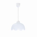 Biała lampa kuchenna wisząca pojedyncza 1xE27 60W BRATEK