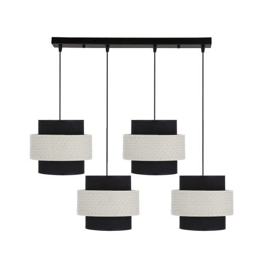 LAMPAMI - lampa wisząca czarna, lampa nad stół, lampa nad wyspę, żyrandol czarny