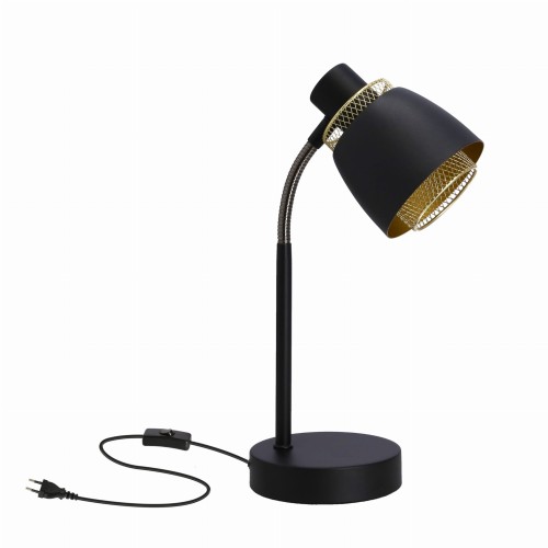 LAMPAMI - lampa gabinetowa czarna, lampka nocna, lampa na biurko, lampa stołowa