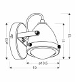 LAMPAMI - lampa ścienna czarna szkic