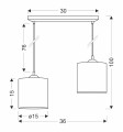 LAMPAMI - lampa wisząca szkic