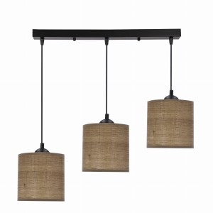 Potrójna lampa wisząca 15 kolor orzech 3xE27 40W LEGNO