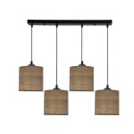 Lampa wisząca 15 kolor orzech 4xE27 40W LEGNO