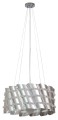 LAMPAMI - lampa sufitowa srebrna, lampa wisząca srebrna, srebrna lampa wisząca, żyrandol do salonu