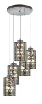 Lampa wisząca NOCTURNO 5XE27 40W TALERZ CHROM 