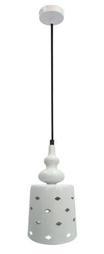 LAMPAMI - lampa wisząca nowoczesna, biała lampa do salonu, lampa sufitowa wisząca