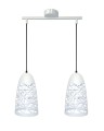 LAMPAMI - lampa wisząca nowoczesna, biała lampa do salonu, lampa sufitowa wisząca
