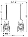 LAMPAMI - lampa wisząca nowoczesna, biała lampa do salonu, lampa sufitowa wisząca