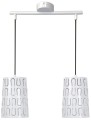 LAMPAMI - lampa wisząca nowoczesna, biała lampa do salonu, lampa sufitowa wisząca