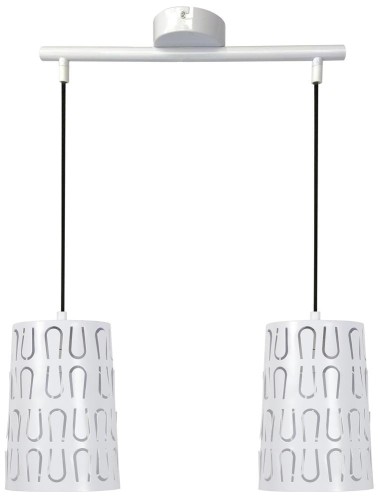 LAMPAMI - lampa wisząca nowoczesna, biała lampa do salonu, lampa sufitowa wisząca