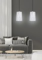 LAMPAMI - lampa wisząca nowoczesna, biała lampa do salonu, lampa sufitowa wisząca