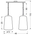 LAMPAMI - lampa wisząca nowoczesna szkic