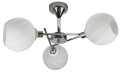 LAMPAMI - lampa sufitowa srebrna, lampa wisząca srebrna, srebrna lampa wisząca, żyrandol do salonu
