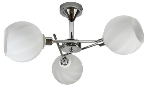 LAMPAMI - lampa sufitowa srebrna, lampa wisząca srebrna, srebrna lampa wisząca, żyrandol do salonu