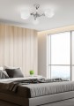 LAMPAMI - lampa sufitowa srebrna, lampa wisząca srebrna, srebrna lampa wisząca, żyrandol do salonu