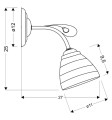 LAMPAMI - lampa ścienna szkic