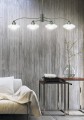 LAMPAMI - lampa wisząca srebrna, lampa do salonu, żyrandol nowoczesny