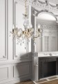 LAMPAMI - lampa wisząca złota, lampa do salonu, złoty żyrandol
