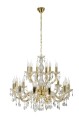 LAMPAMI - lampa wisząca złota, lampa do salonu, złoty żyrandol