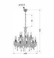 LAMPAMI - lampa wisząca do salonu złota szkic