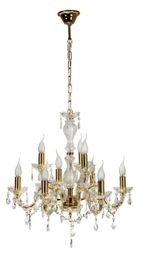 LAMPAMI - lampa wisząca do salonu złota, żyrandol nowoczesny, żyrandol do salonu