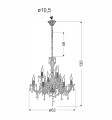 LAMPAMI - lampa wisząca do salonu złota szkic