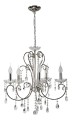 LAMPAMI - lampa wisząca do salonu srebrna, żyrandol nowoczesny, żyrandol do salonu