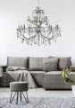 LAMPAMI - lampa wisząca do salonu srebrna, żyrandol nowoczesny, żyrandol do salonu