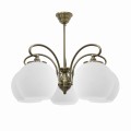 LAMPAMI - żyrandol nowoczesny, lampa wisząca nad stół, żyrandol do salonu, złoty żyrandol