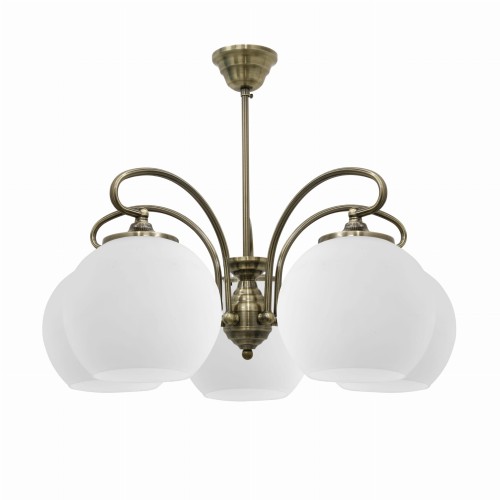 LAMPAMI - żyrandol nowoczesny, lampa wisząca nad stół, żyrandol do salonu, złoty żyrandol